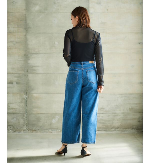 le.coeur blanc「パールデニムパンツ」|デニム|