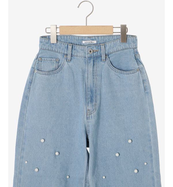 le.coeur blanc「パールデニムパンツ」|デニム|