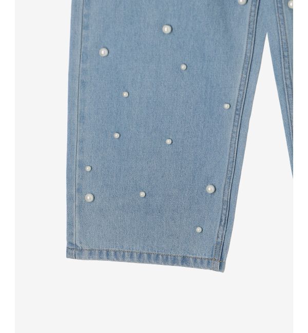 le.coeur blanc「パールデニムパンツ」|デニム|