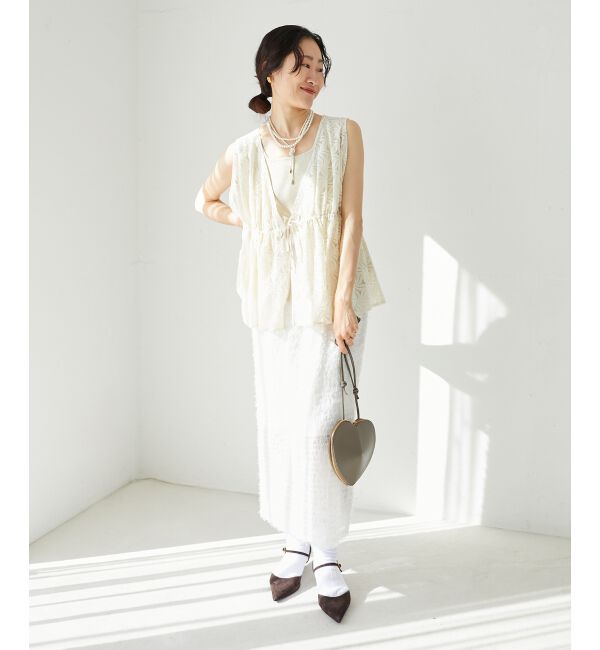  「シアーフリンジタイトスカート」|タイト|