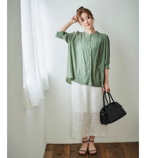  「シアーフリンジタイトスカート」|タイト|