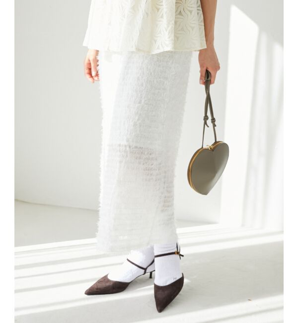  「シアーフリンジタイトスカート」|タイト|