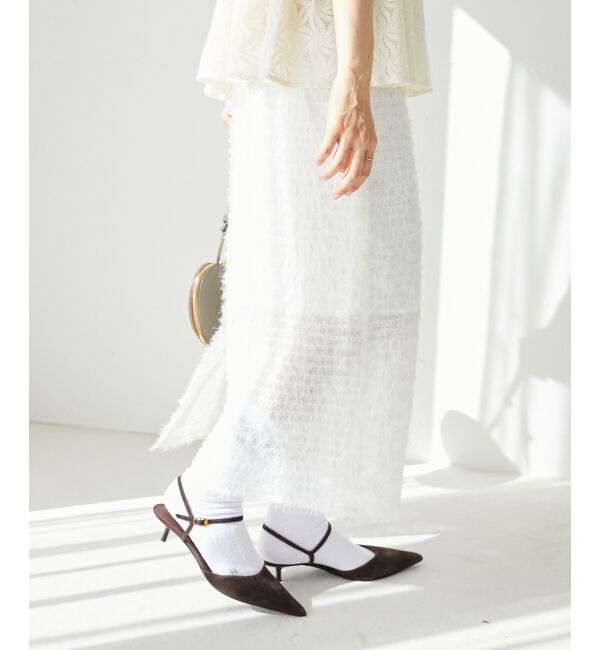  「シアーフリンジタイトスカート」|タイト|