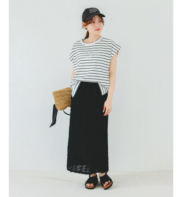  「シアーフリンジタイトスカート」|タイト|