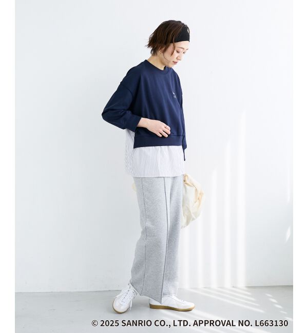  「【HELLO KITTY】刺繍ドッキングプルオーバー」|Tシャツ・カットソー|