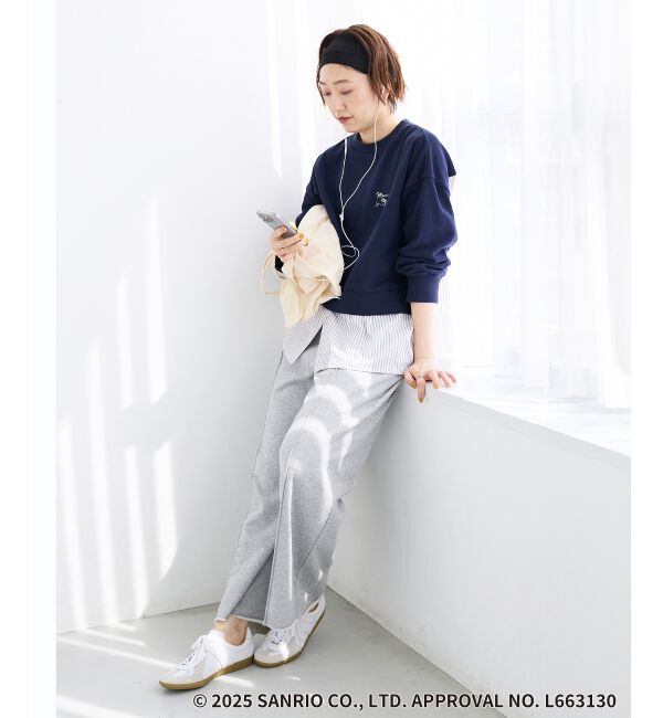  「【HELLO KITTY】刺繍ドッキングプルオーバー」|Tシャツ・カットソー|