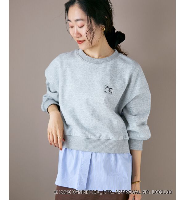  「【HELLO KITTY】刺繍ドッキングプルオーバー」|Tシャツ・カットソー|