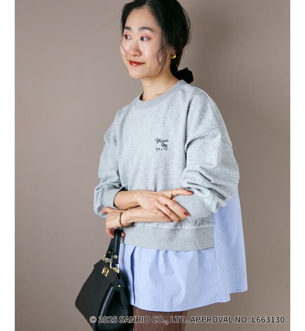  「【HELLO KITTY】刺繍ドッキングプルオーバー」|Tシャツ・カットソー|
