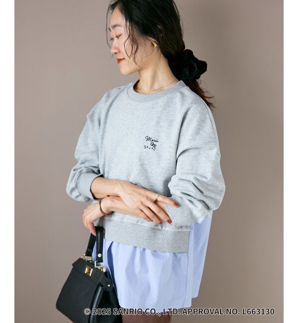  「【HELLO KITTY】刺繍ドッキングプルオーバー」|Tシャツ・カットソー|