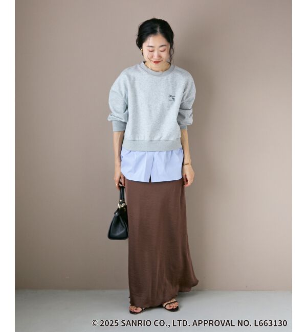  「【HELLO KITTY】刺繍ドッキングプルオーバー」|Tシャツ・カットソー|