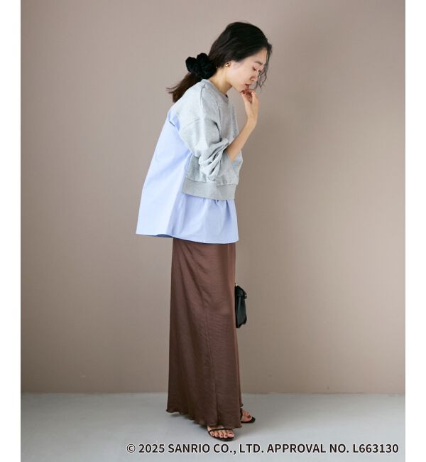  「【HELLO KITTY】刺繍ドッキングプルオーバー」|Tシャツ・カットソー|