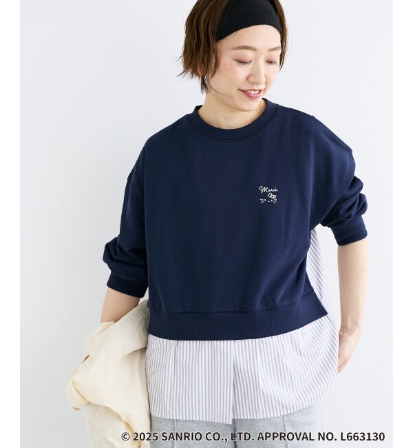  「【HELLO KITTY】刺繍ドッキングプルオーバー」|Tシャツ・カットソー|