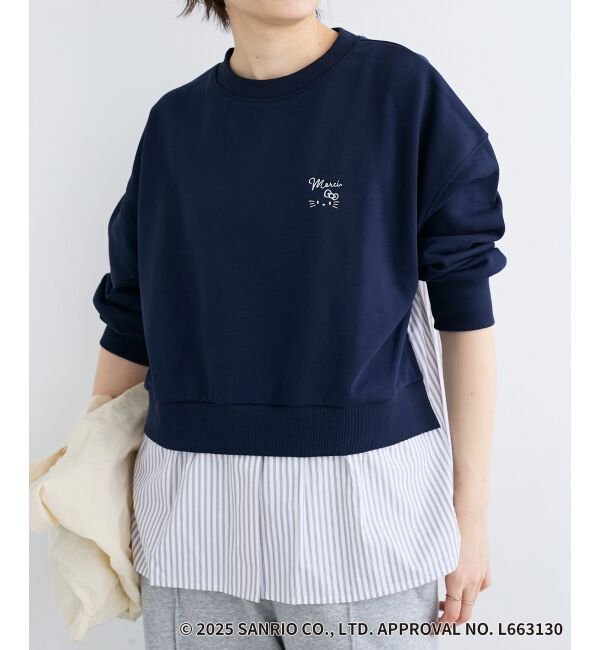  「【HELLO KITTY】刺繍ドッキングプルオーバー」|Tシャツ・カットソー|