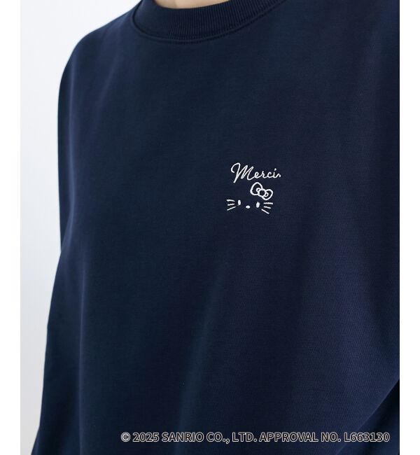  「【HELLO KITTY】刺繍ドッキングプルオーバー」|Tシャツ・カットソー|