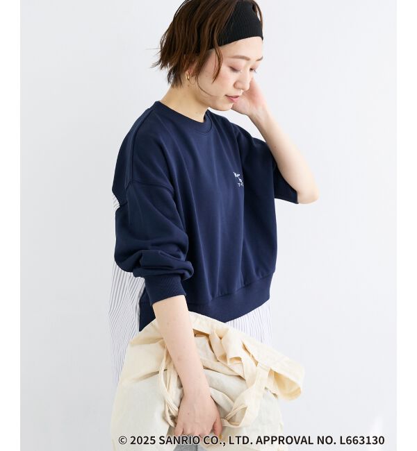  「【HELLO KITTY】刺繍ドッキングプルオーバー」|Tシャツ・カットソー|