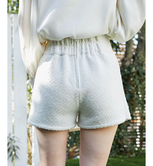 MAJESTICLEGON「ツイードラップショートパンツ」|その他|