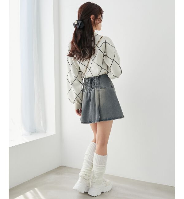 MAJESTICLEGON「プチリボンビジューニット」|ニット・セーター|