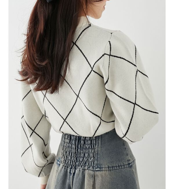 MAJESTICLEGON「プチリボンビジューニット」|ニット・セーター|