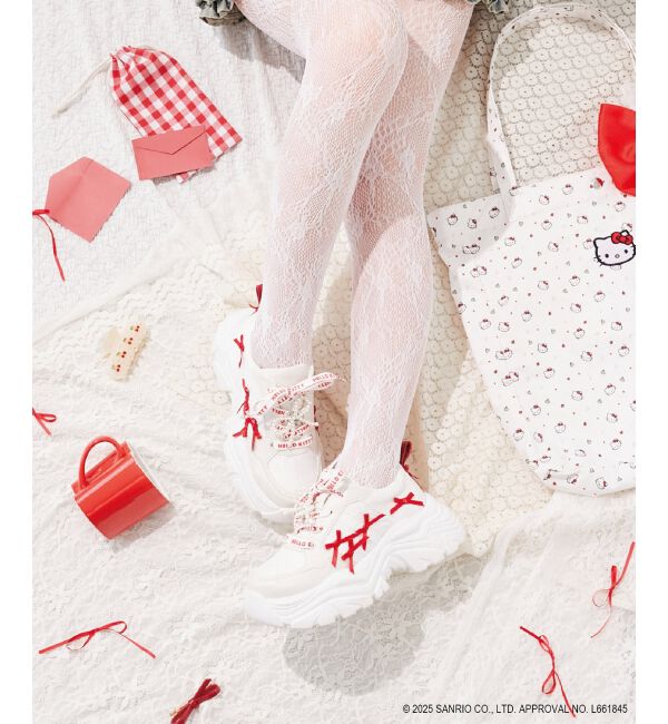  「サンリオキャラクターズ デコスニーカー」|スニーカー|レッド柄
