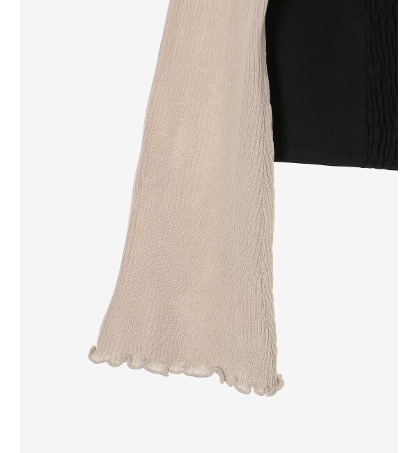  「バイカラーキャミ＆ショートボレロセット」|ニット・セーター|