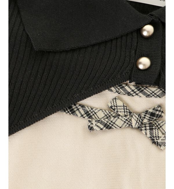  「バイカラーキャミ＆ショートボレロセット」|ニット・セーター|