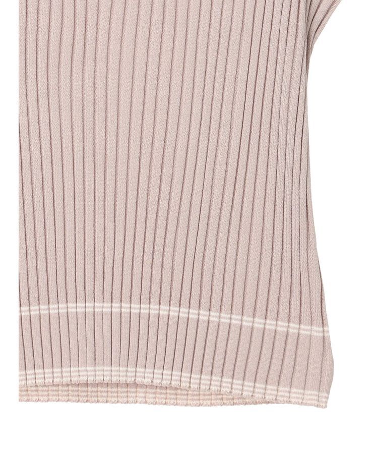 earth music&ecology「ノースリーブラインニットプルオーバー」|ニット・セーター|