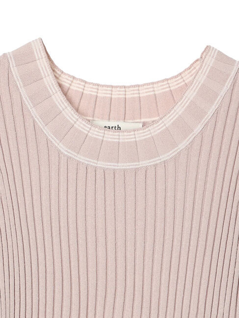 earth music&ecology「ノースリーブラインニットプルオーバー」|ニット・セーター|
