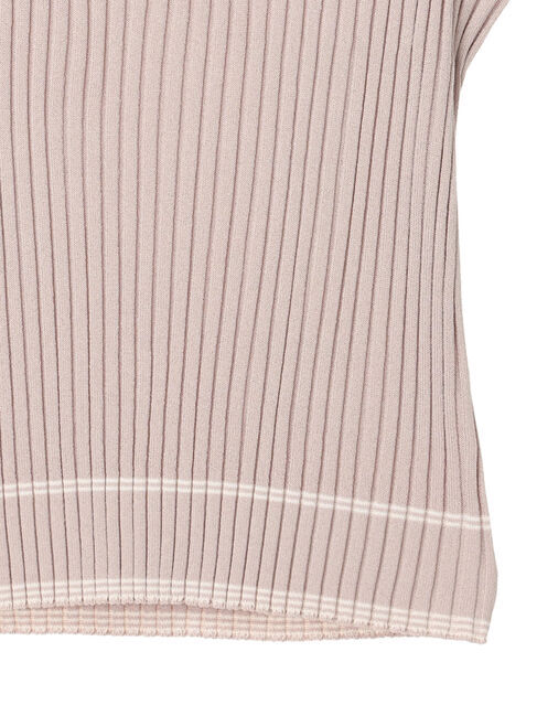 earth music&ecology「ノースリーブラインニットプルオーバー」|ニット・セーター|