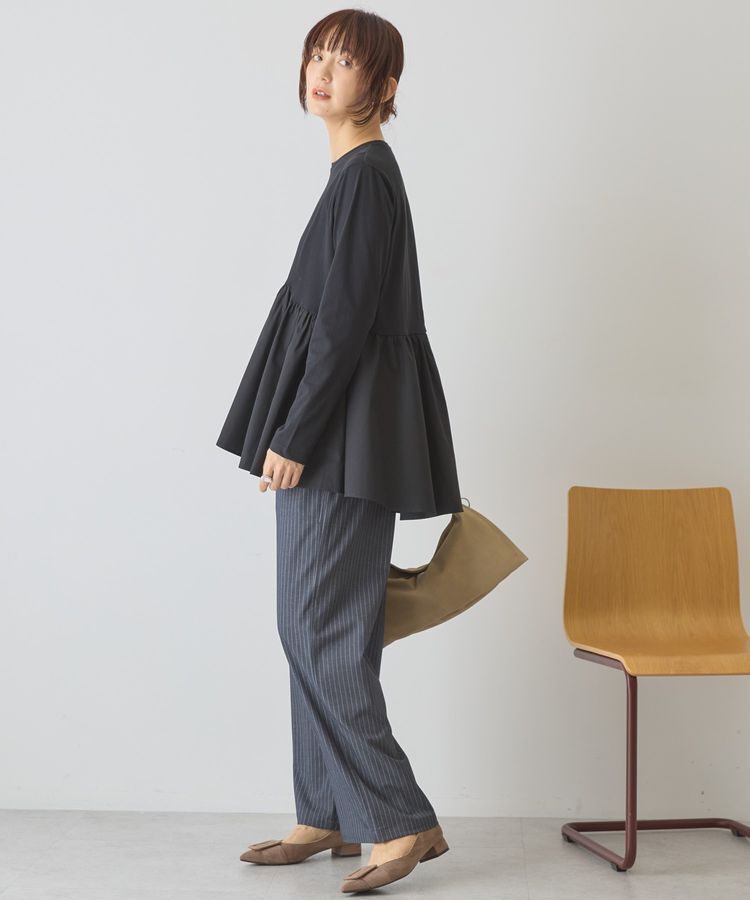 AMERICAN HOLIC「布帛切替ペプラムプルオーバー」|Tシャツ・カットソー|