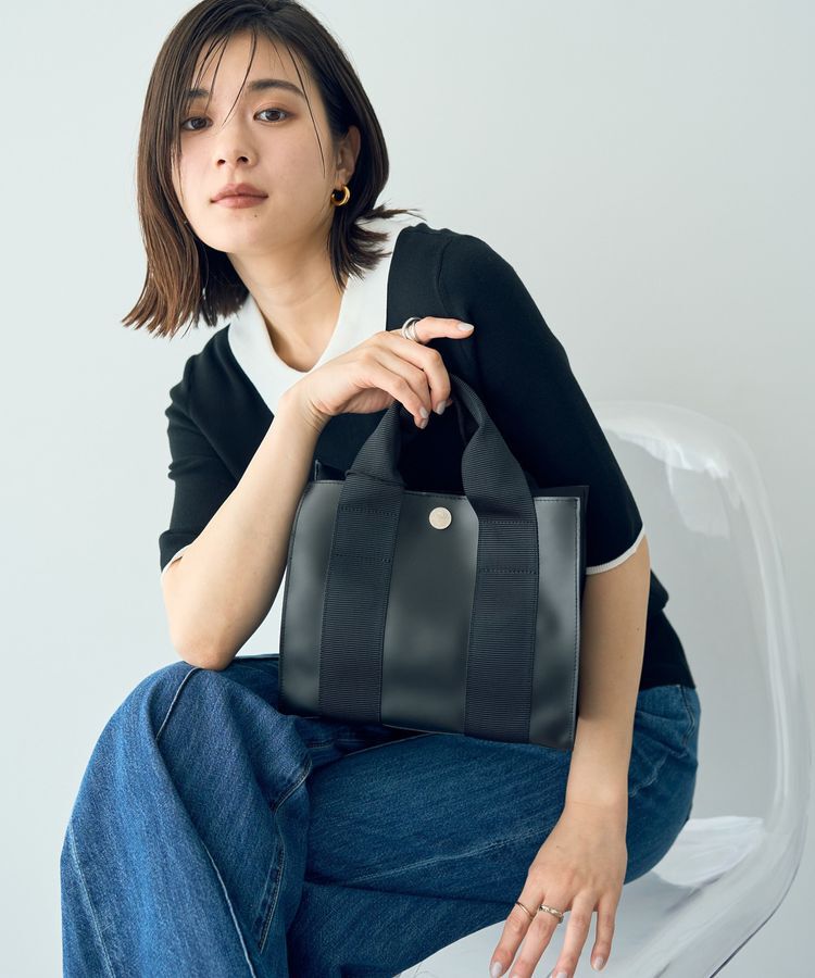 YECCA VECCA「【TEMPERATE】JOEレインバッグ」|トートバッグ|Black