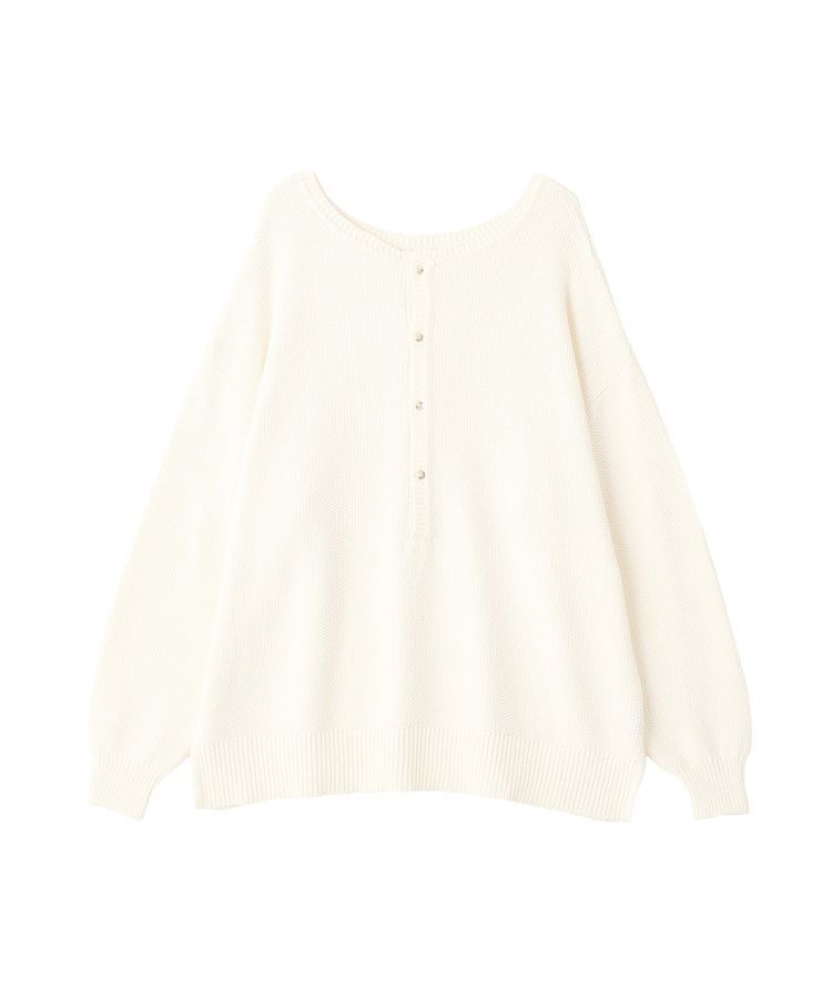 YECCA VECCA「2wayヘンリーネックルーズニット」|ニット・セーター|