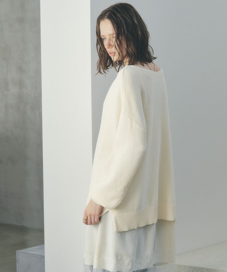 YECCA VECCA「2wayヘンリーネックルーズニット」|ニット・セーター|