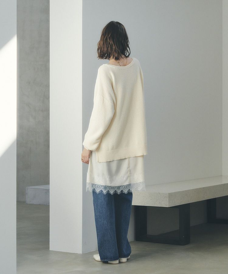 YECCA VECCA「2wayヘンリーネックルーズニット」|ニット・セーター|