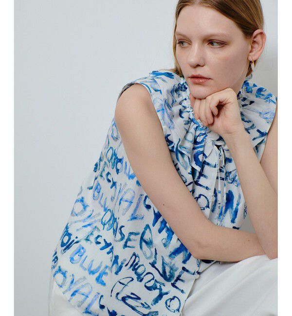 allureville「PONTOGLIOフリルカラーブラウス」|シャツ・ブラウス|オフホワイト