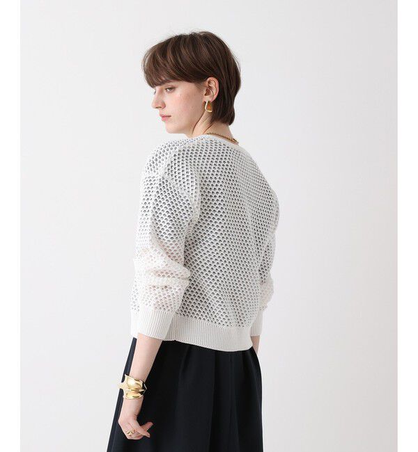 allureville「透かし編みカーディガン」|カーディガン|