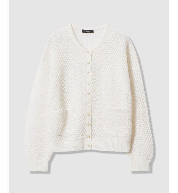 allureville「透かし編みカーディガン」|カーディガン|