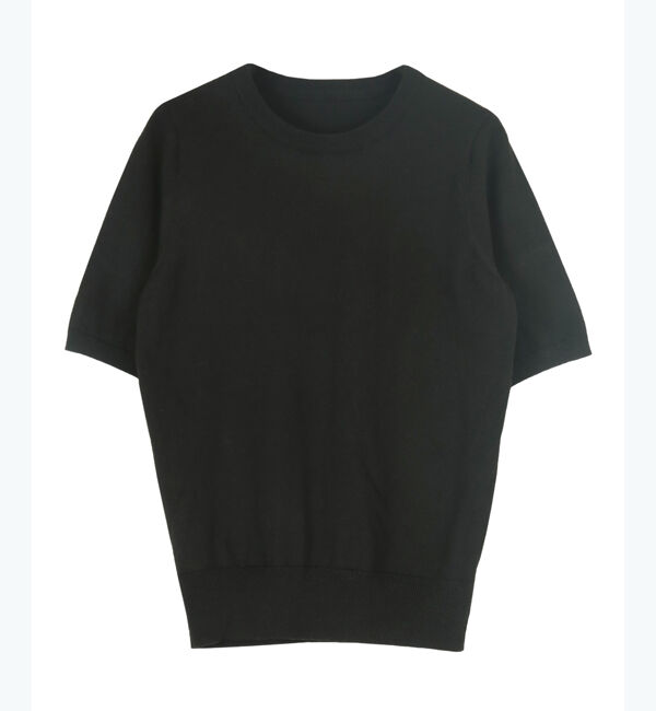 ur's「クルーネックハーフスリーブニット」|ニット・セーター|