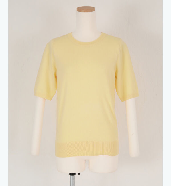 ur's「クルーネックハーフスリーブニット」|ニット・セーター|