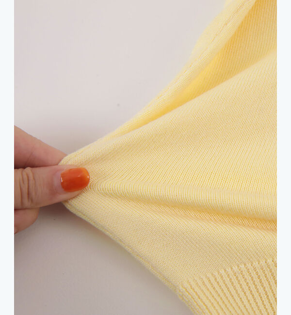 ur's「クルーネックハーフスリーブニット」|ニット・セーター|