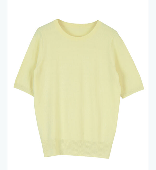 ur's「クルーネックハーフスリーブニット」|ニット・セーター|