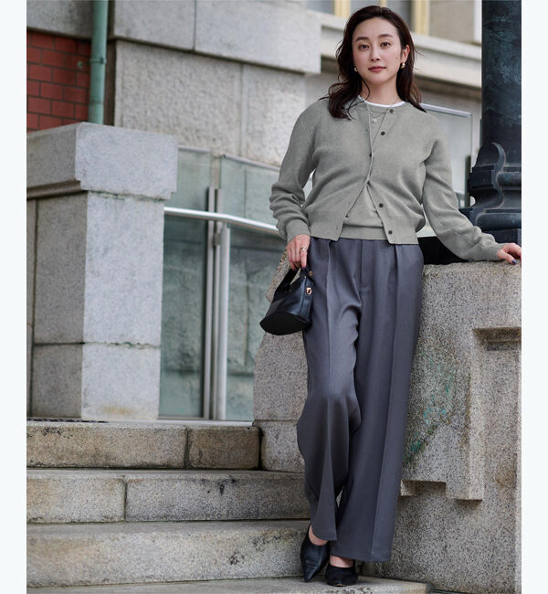 ur's「クルーネックハーフスリーブニット」|ニット・セーター|