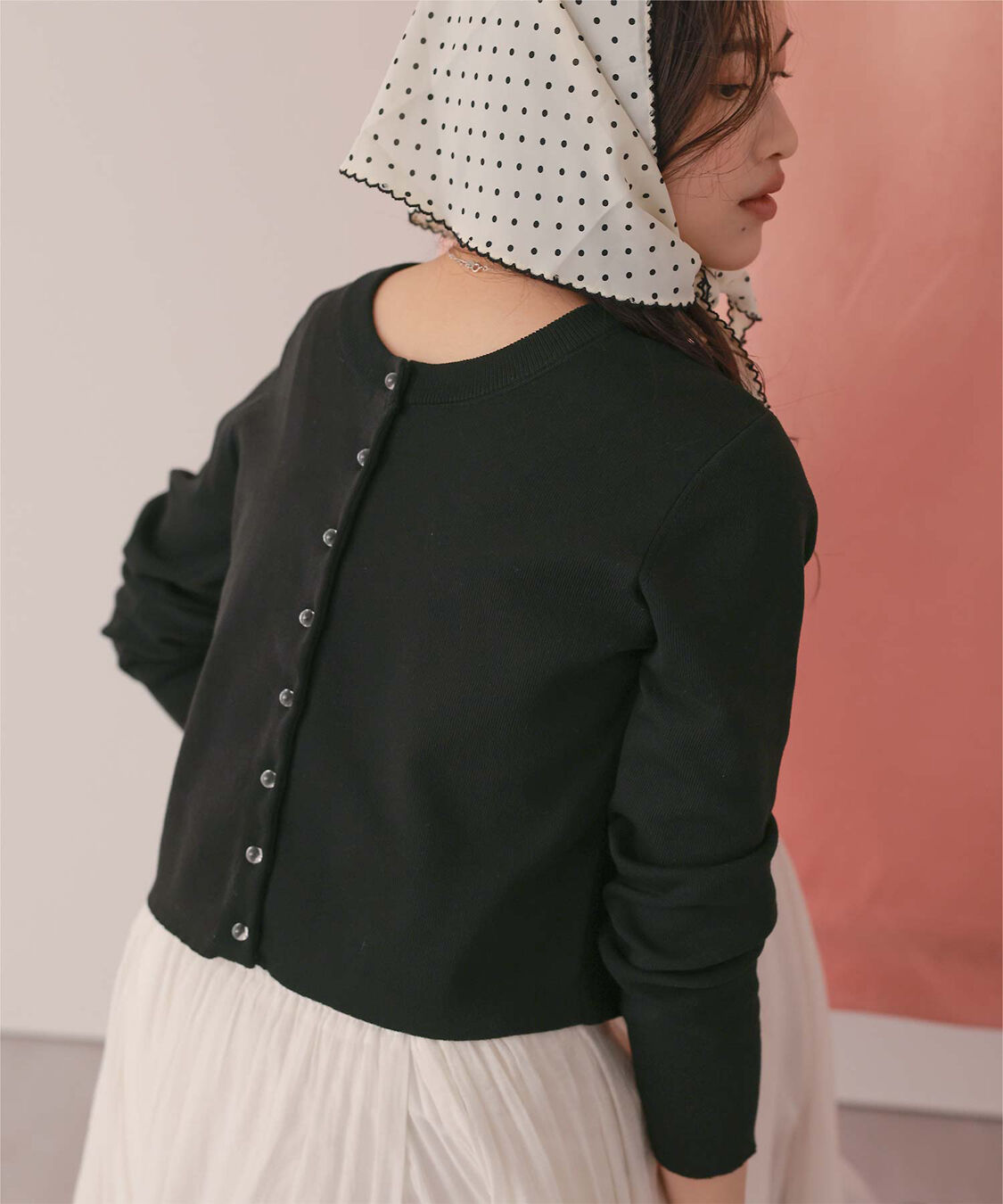 titivate「クリア釦UVケアニットカーディガン」|カーディガン|