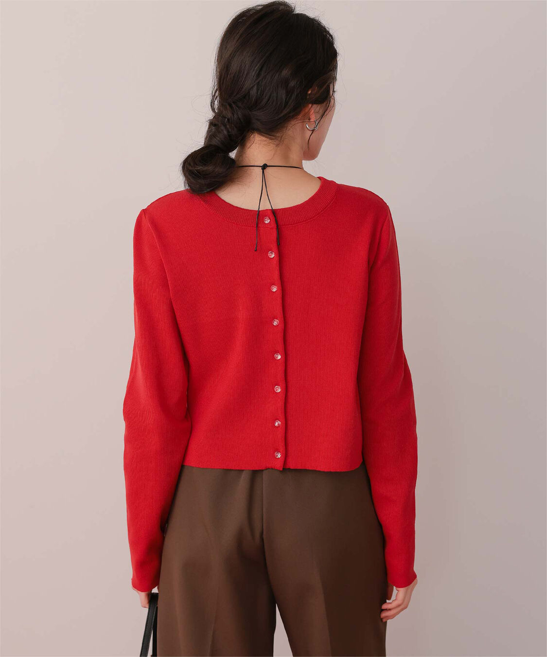 titivate「クリア釦UVケアニットカーディガン」|カーディガン|