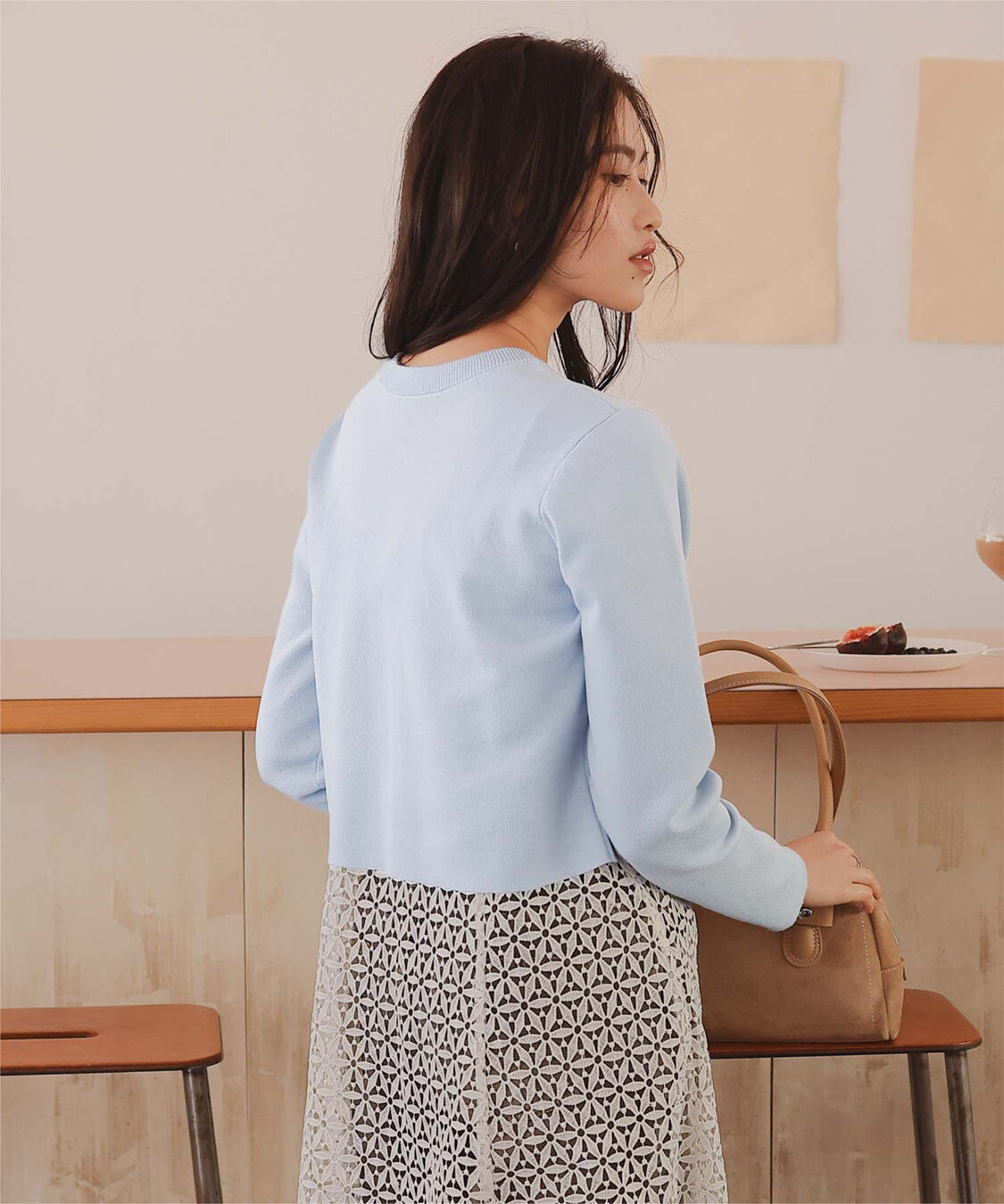 titivate「クリア釦UVケアニットカーディガン」|カーディガン|