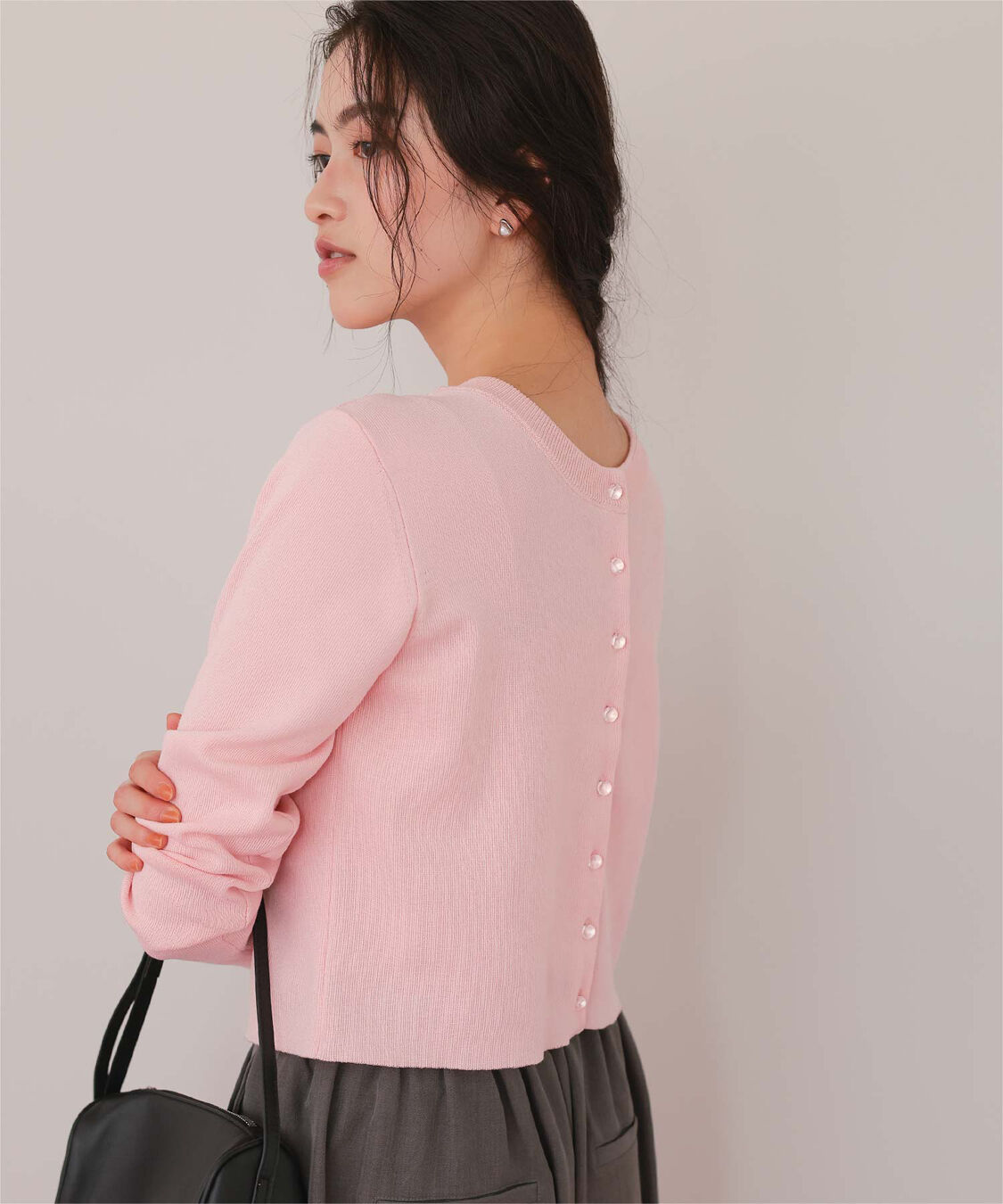 titivate「クリア釦UVケアニットカーディガン」|カーディガン|