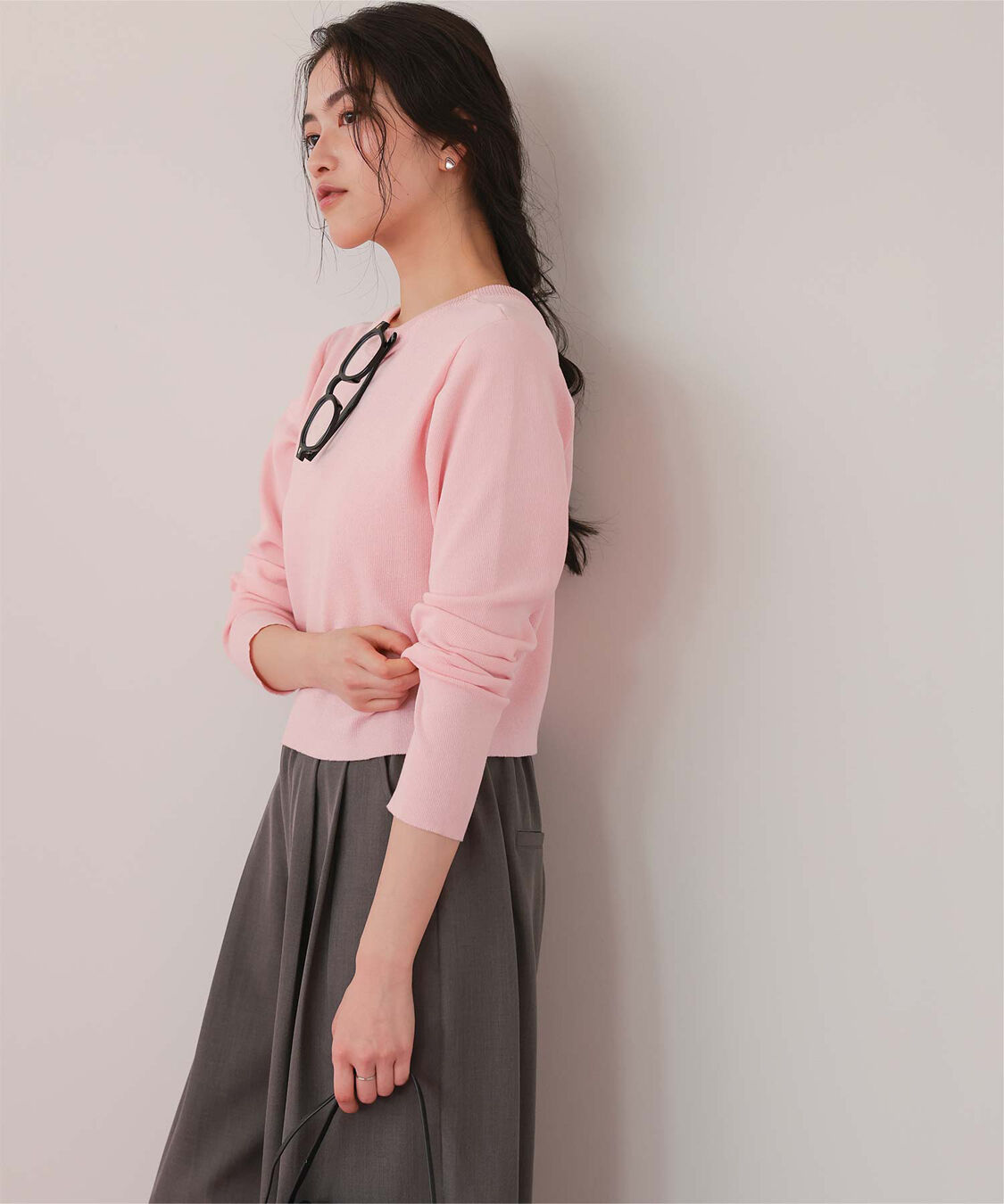 titivate「クリア釦UVケアニットカーディガン」|カーディガン|