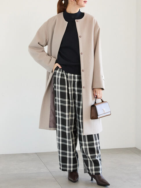 Te chichi「スタンドショルダーメタルボタンニット」|ニット・セーター|