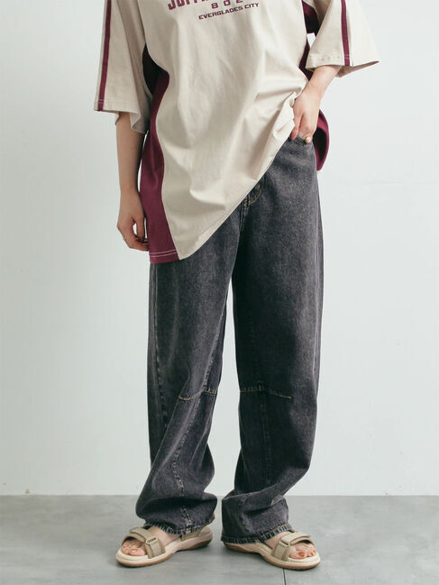 SM2「デニムバレルパンツ」|その他|ブラック