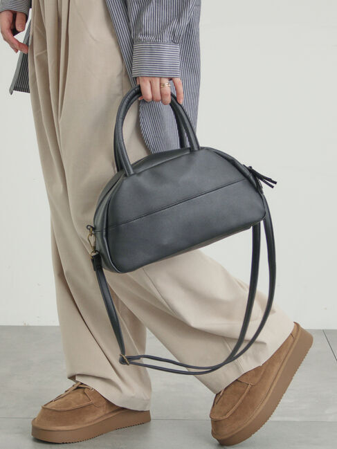 Samansa Mos2「【2WAY】ボストンショルダーバッグ」|その他|ブラック