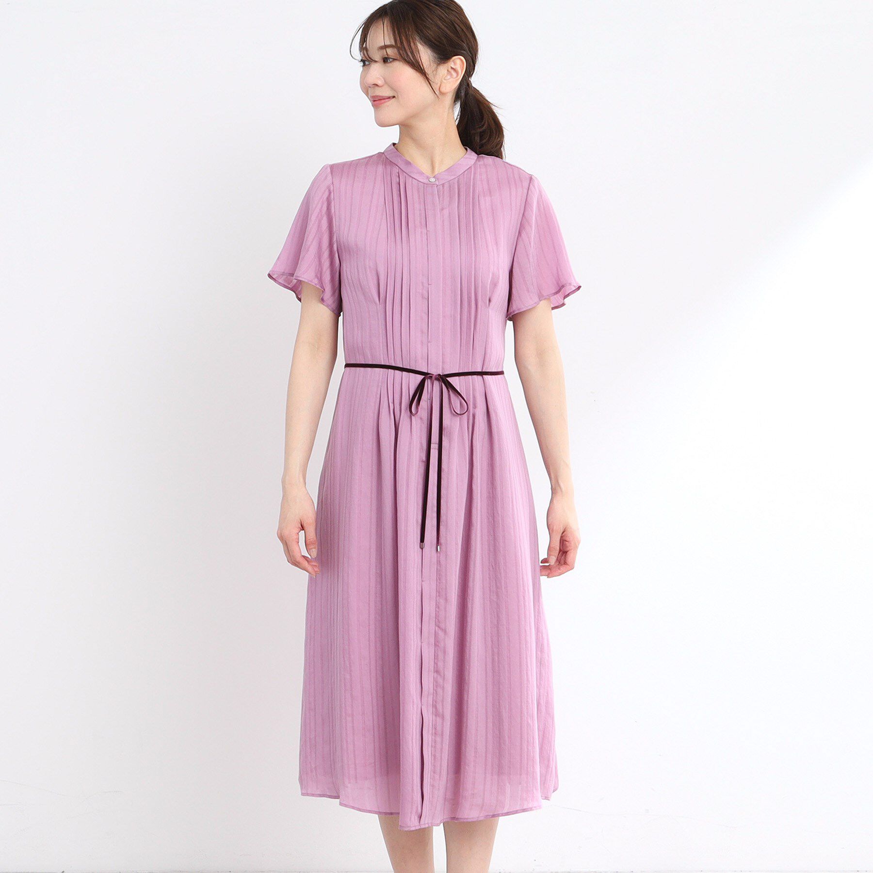 Reflect「【夏SALE／手洗い可】シャドーボーダーワンピース」|ワンピース|